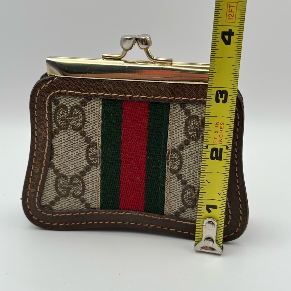 Gucci vintage sherry line kisslock Coin Purse - Picture 9 of 12